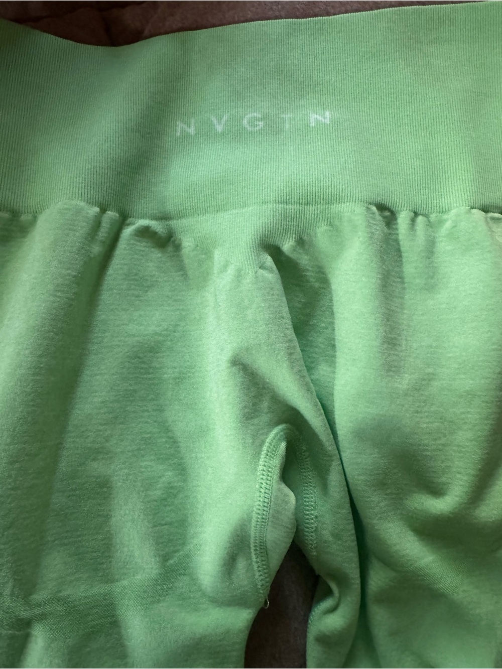 NVGTN Women's High-Waist Lounge Shorts in Mint Green